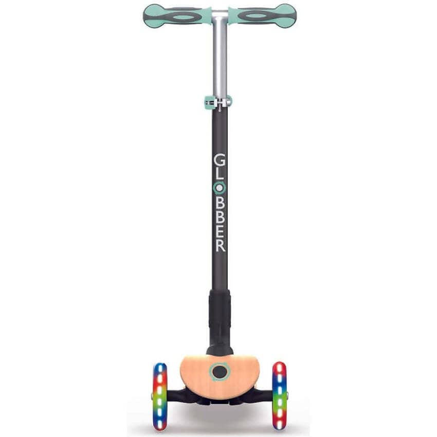 Globber - Primo Foldable Wood Lights Scooter - Mint - Image 5