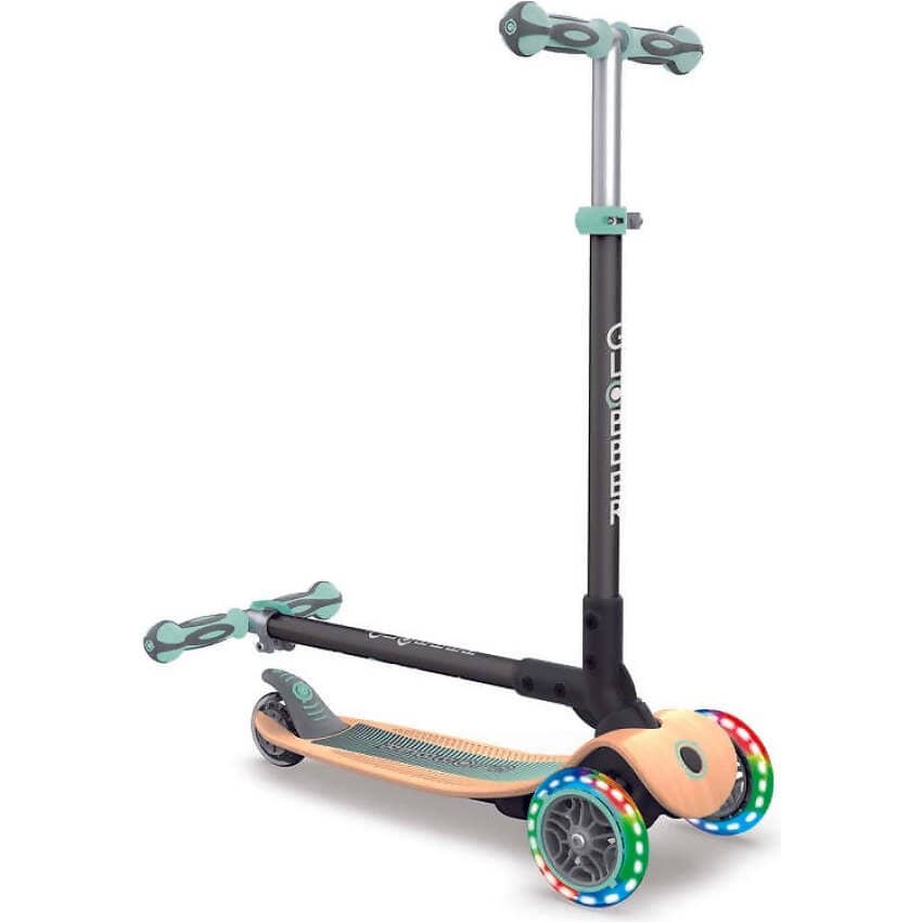 Globber - Primo Foldable Wood Lights Scooter - Mint - Image 8