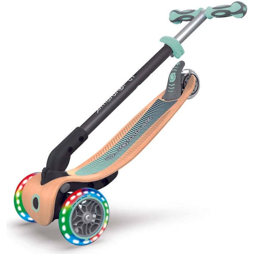Globber - Primo Foldable Wood Lights Scooter - Mint - Image 9