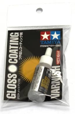 TAMIYA ACRYLIC PAINT GLOSS COATING VARNISH 87151 10ml