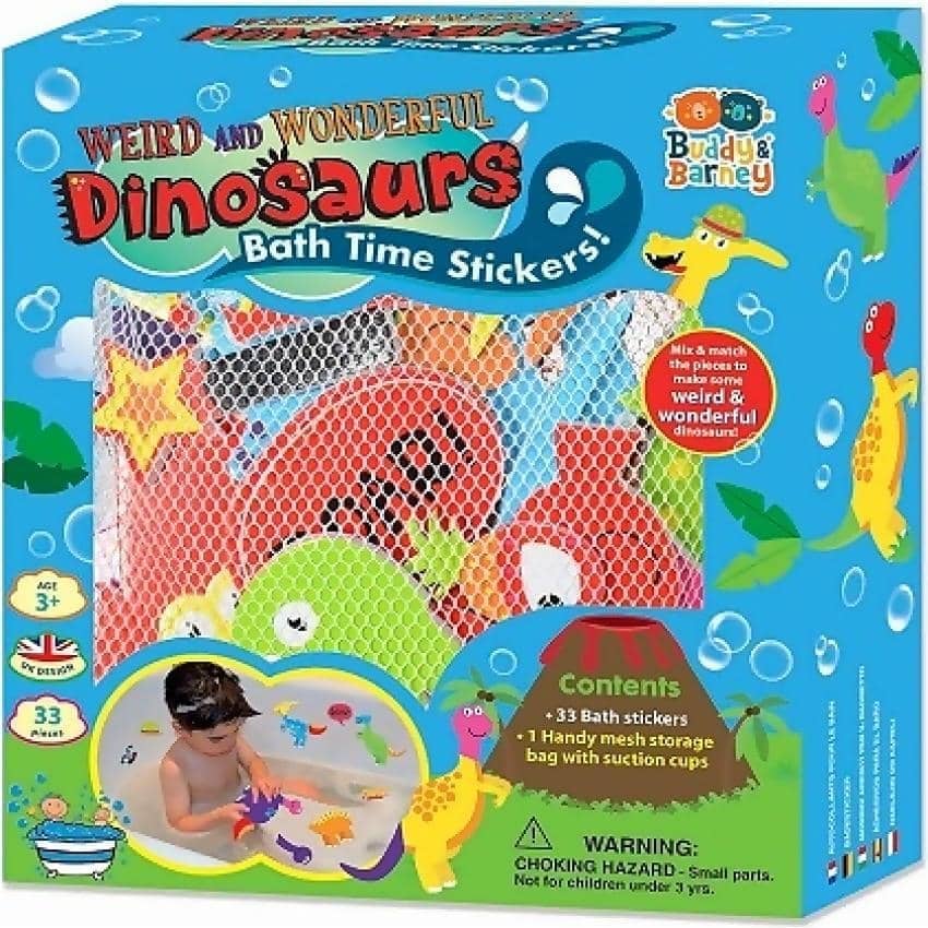 Buddy & Barney - Bath Time Stickers Weird & Wonderful Dinosaurs