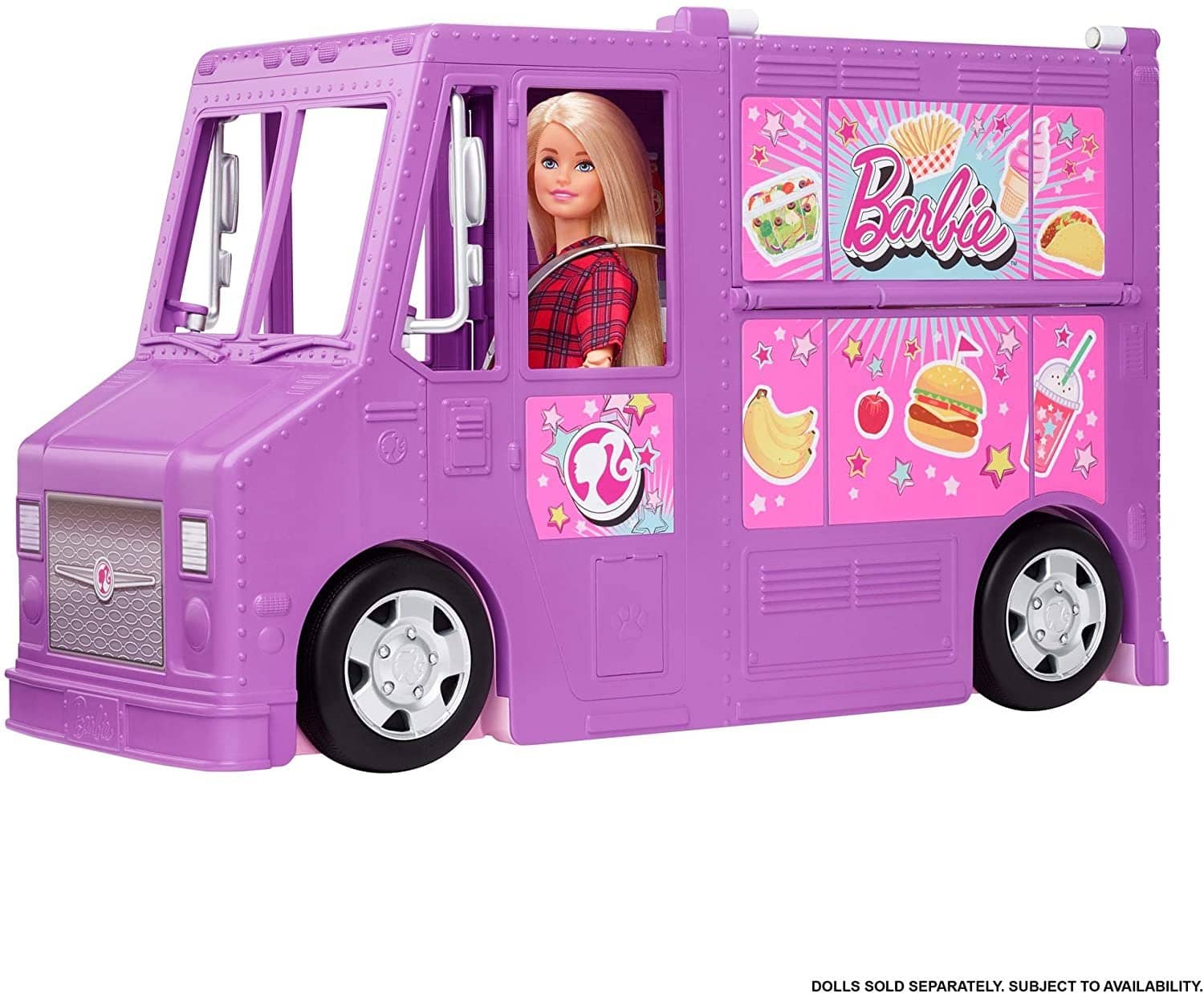 Barbie® Food Truck With Multiple Play Areas & 30+ Realistic Play Pieces Barbie Fresh 'n Fun Mattel