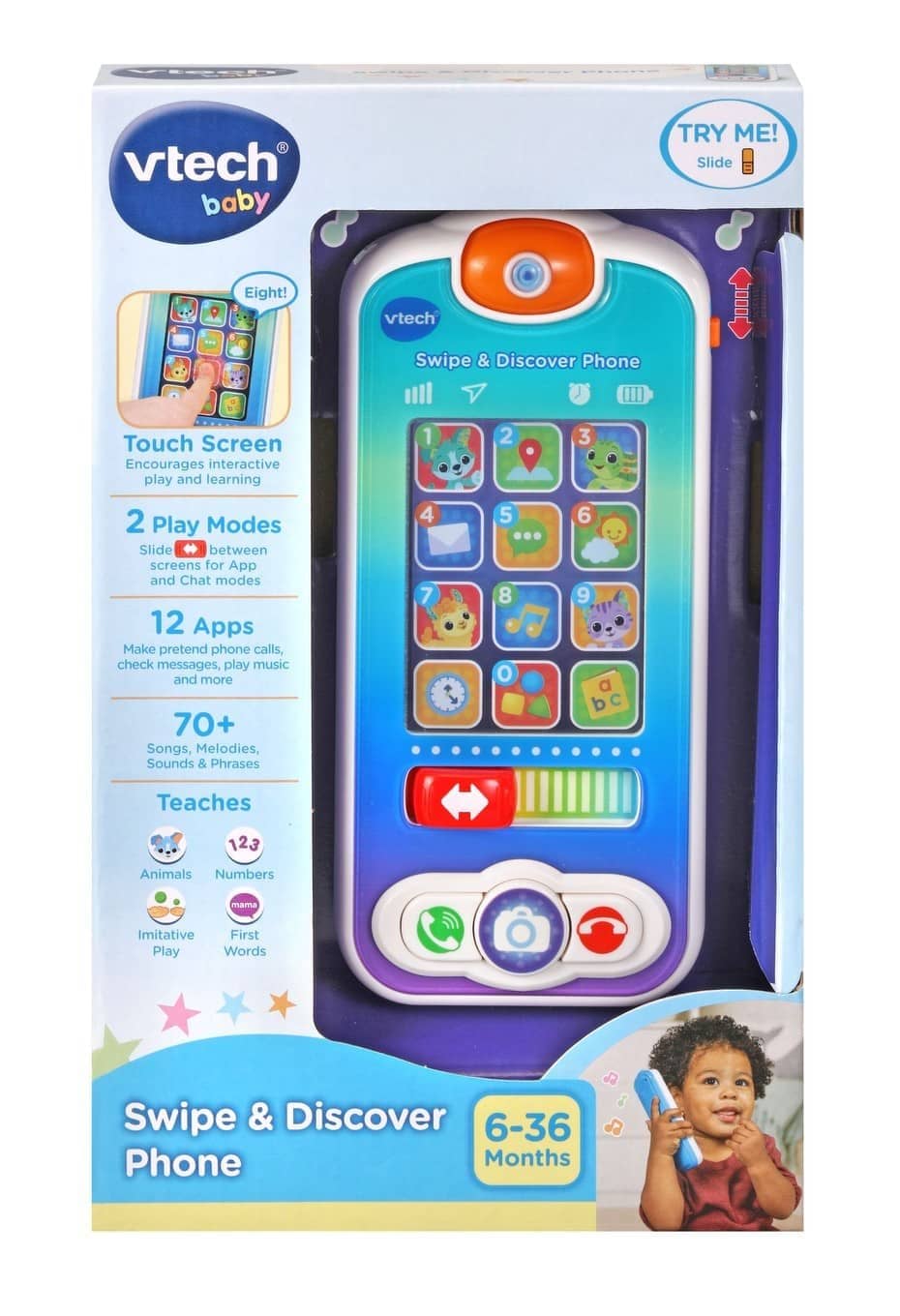 Vtech - Swipe & Discover Phone Tn80 - Image 4