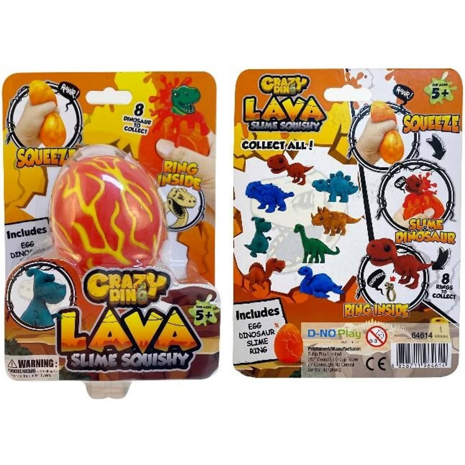 Crazy Dino - Lava Slime Squishy