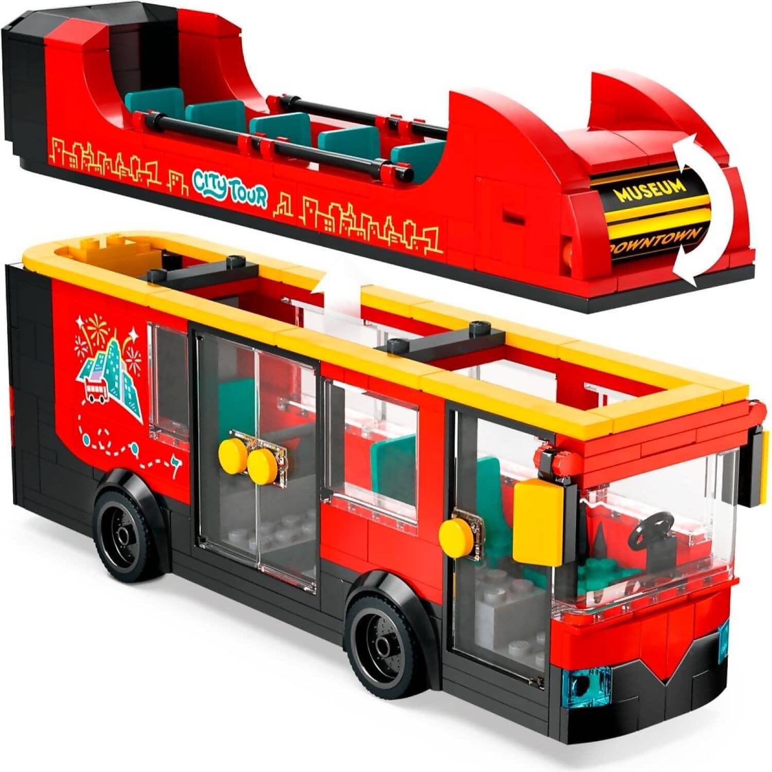 LEGO 60407 Red Double-Decker Sightseeing Bus - City - Image 4