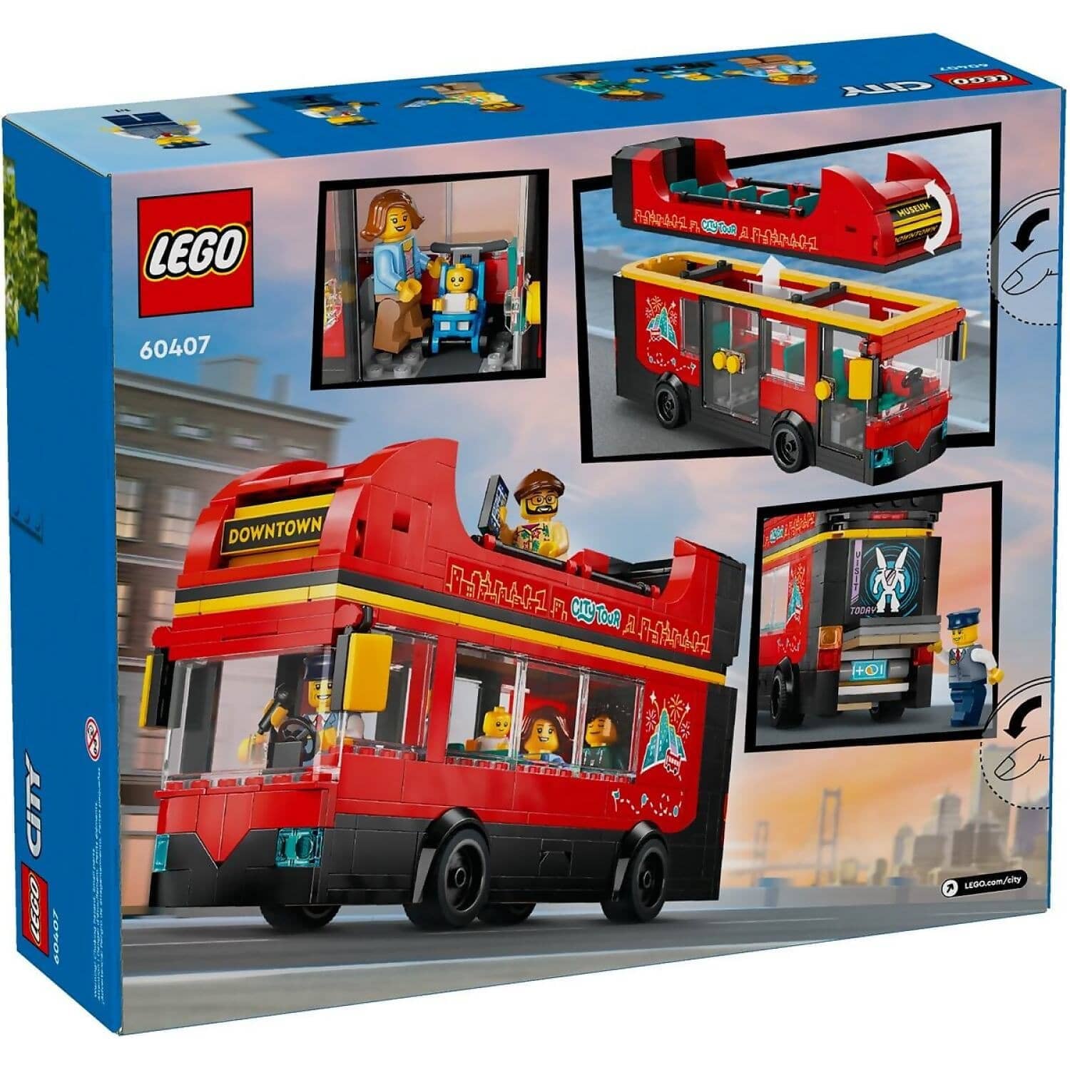 LEGO 60407 Red Double-Decker Sightseeing Bus - City - Image 8