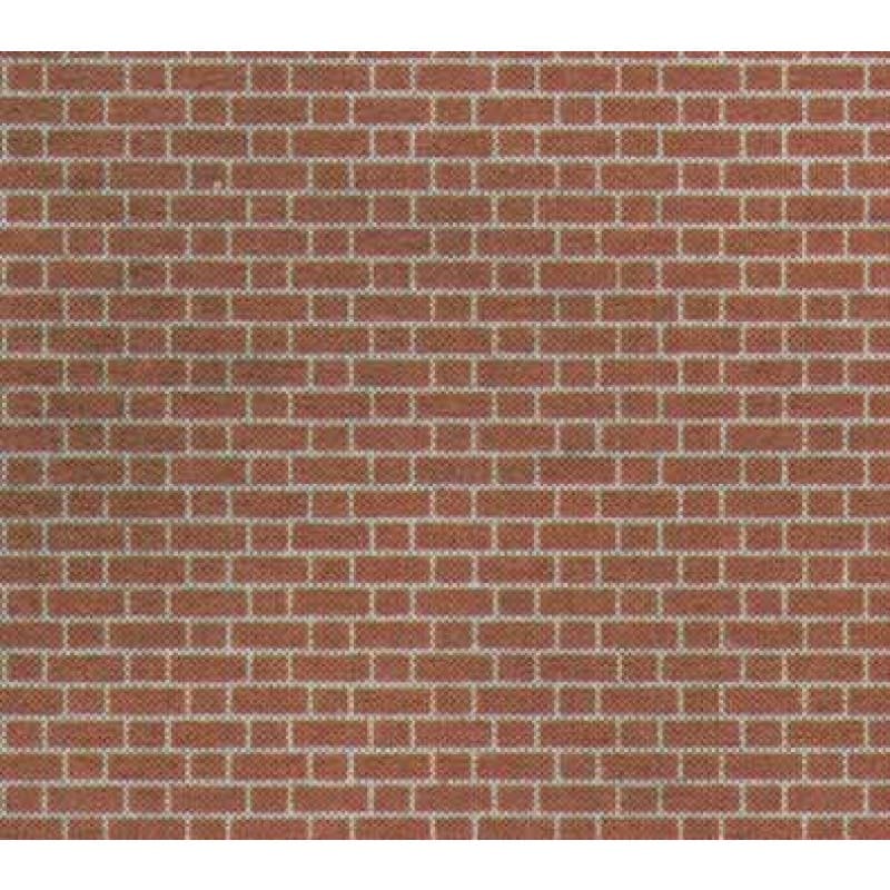 METCALFE M0054 BRICK SHEETS RED 8 SHEETS