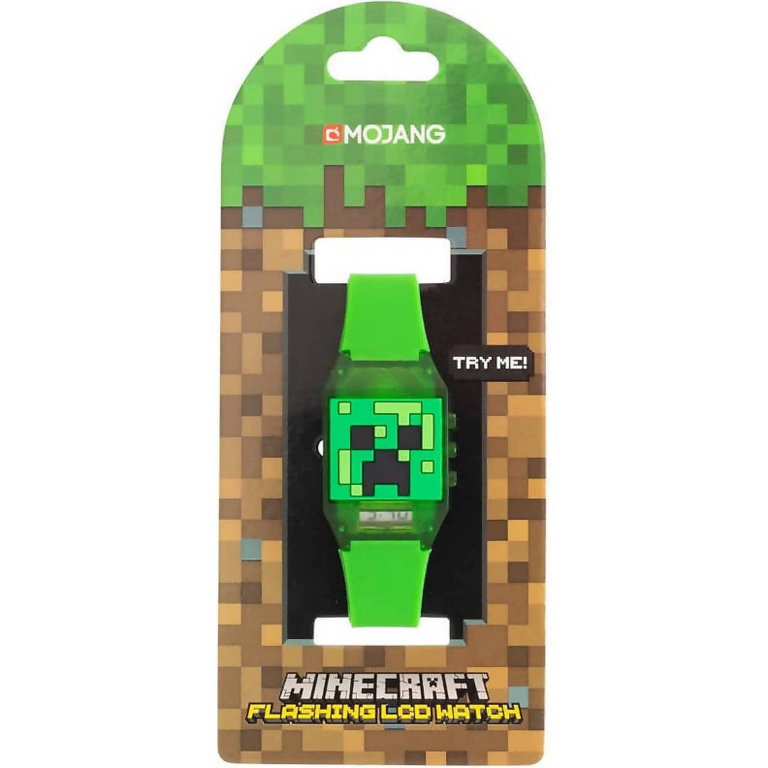 Digital Lcd Light Up Watch - Minecraft - You Monkey