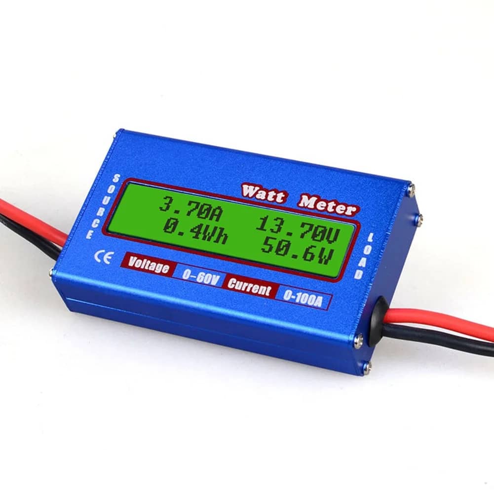 Lcd 0-60v 0-100a Watt Meter