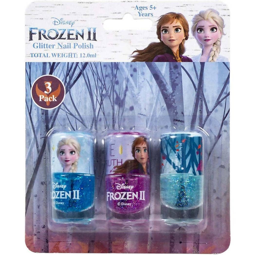Disney - Frozen 2 Glitter Nail Polish 3pk