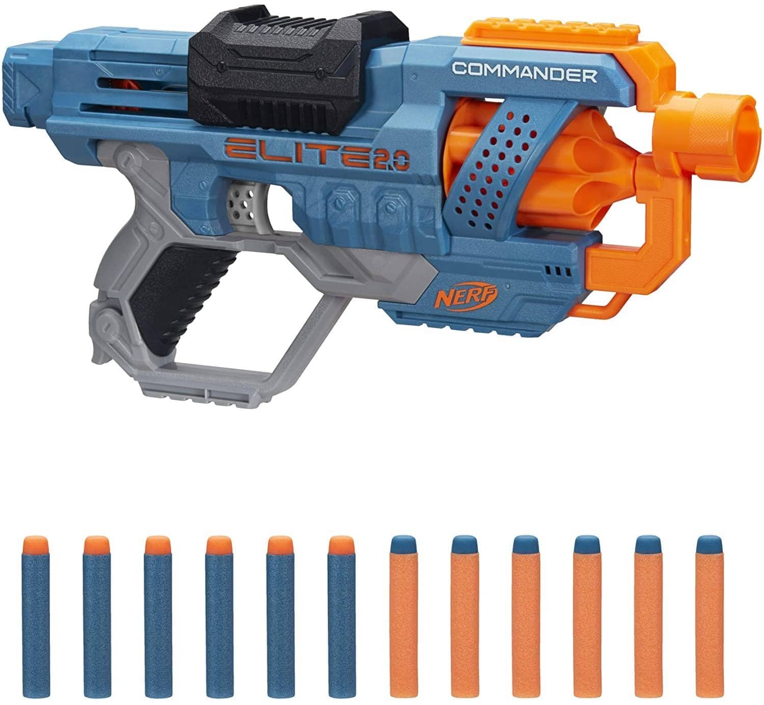 Nerf Elite 2 Commander Rd6 Blaster Rotating Drum Tactical Hasbro