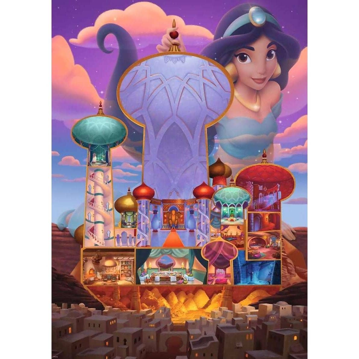Ravensburger - Disney Castles Jasmine Jigsaw Puzzle 1000 Pieces - Image 2