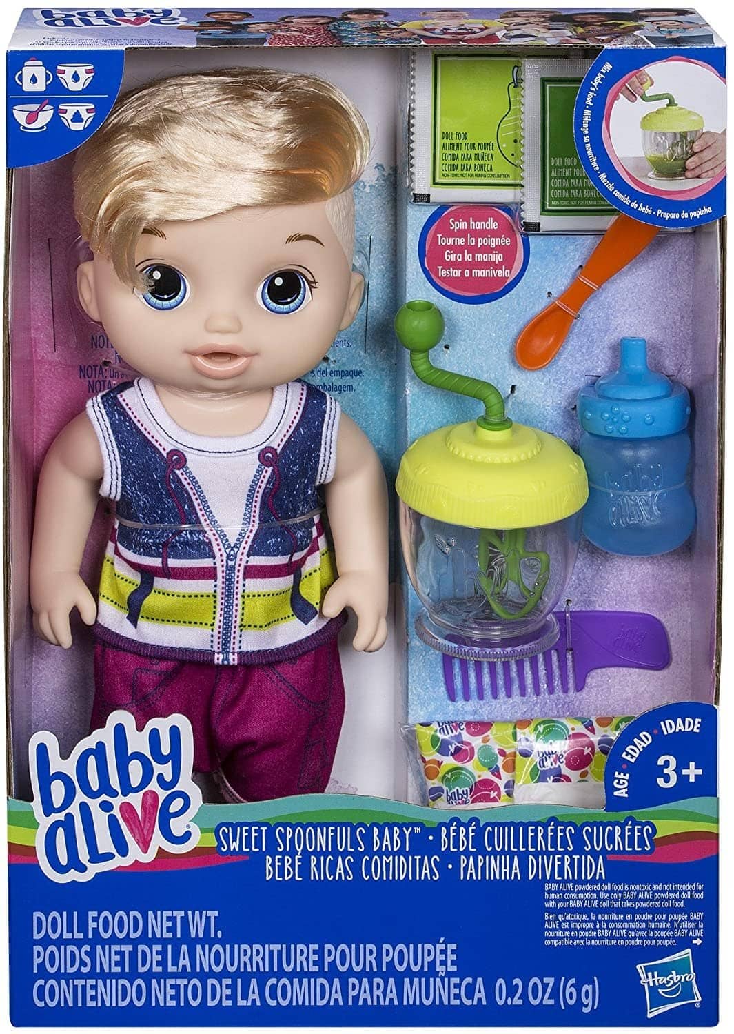 Baby Alive - Sweet Spoonfuls Baby Boy Doll Hasbro - Image 2