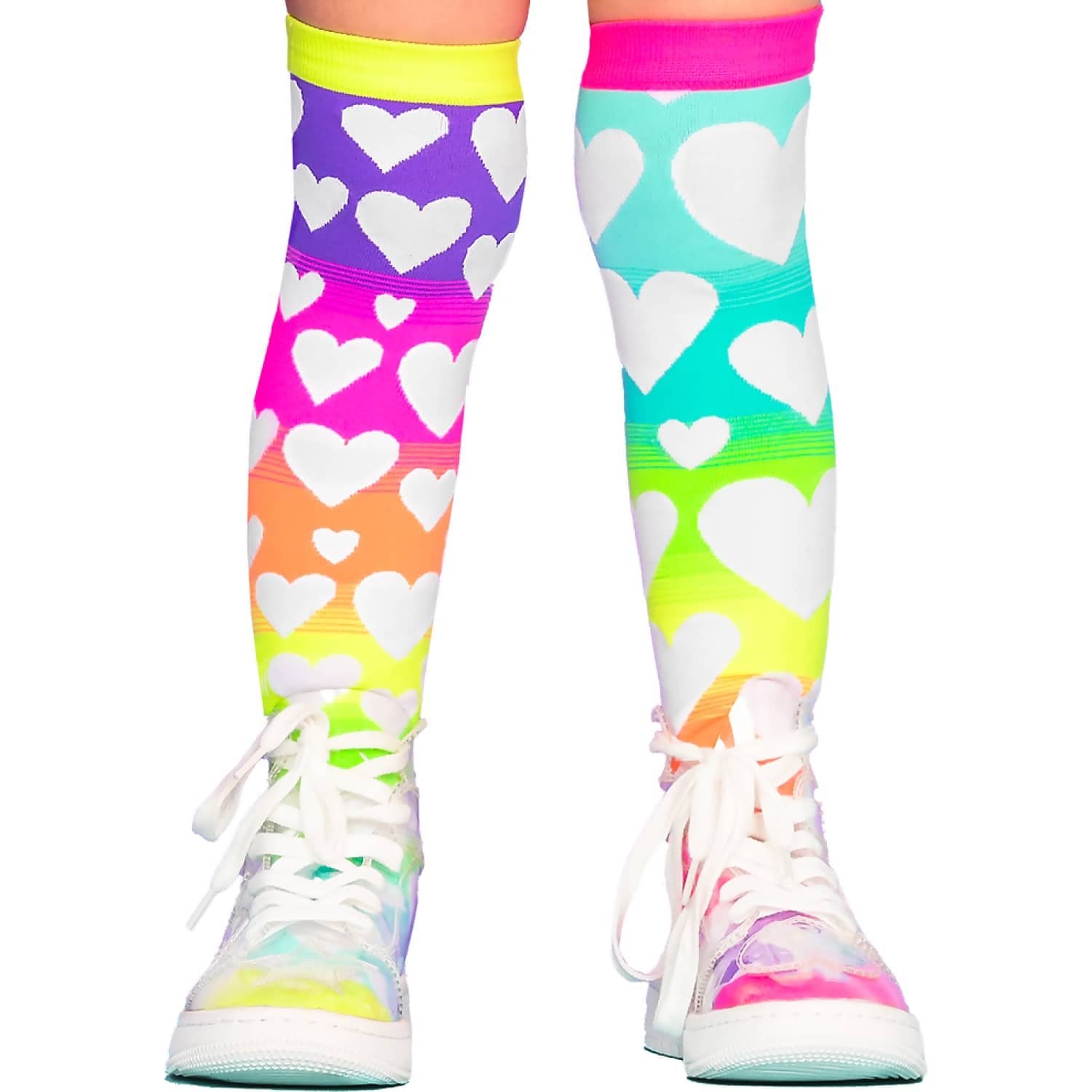 Madmia - Rainbow Heart Socks Toddler Age 3-5y