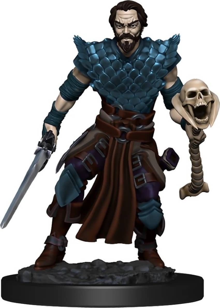 Dungeons & Dragons - Premium Human Warlock Male Miniature
