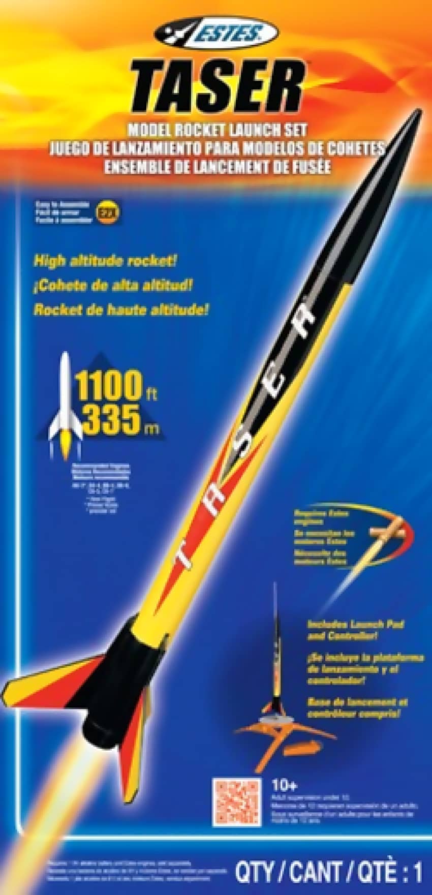 Estes Taser Beginner Model Rocket Launch Set