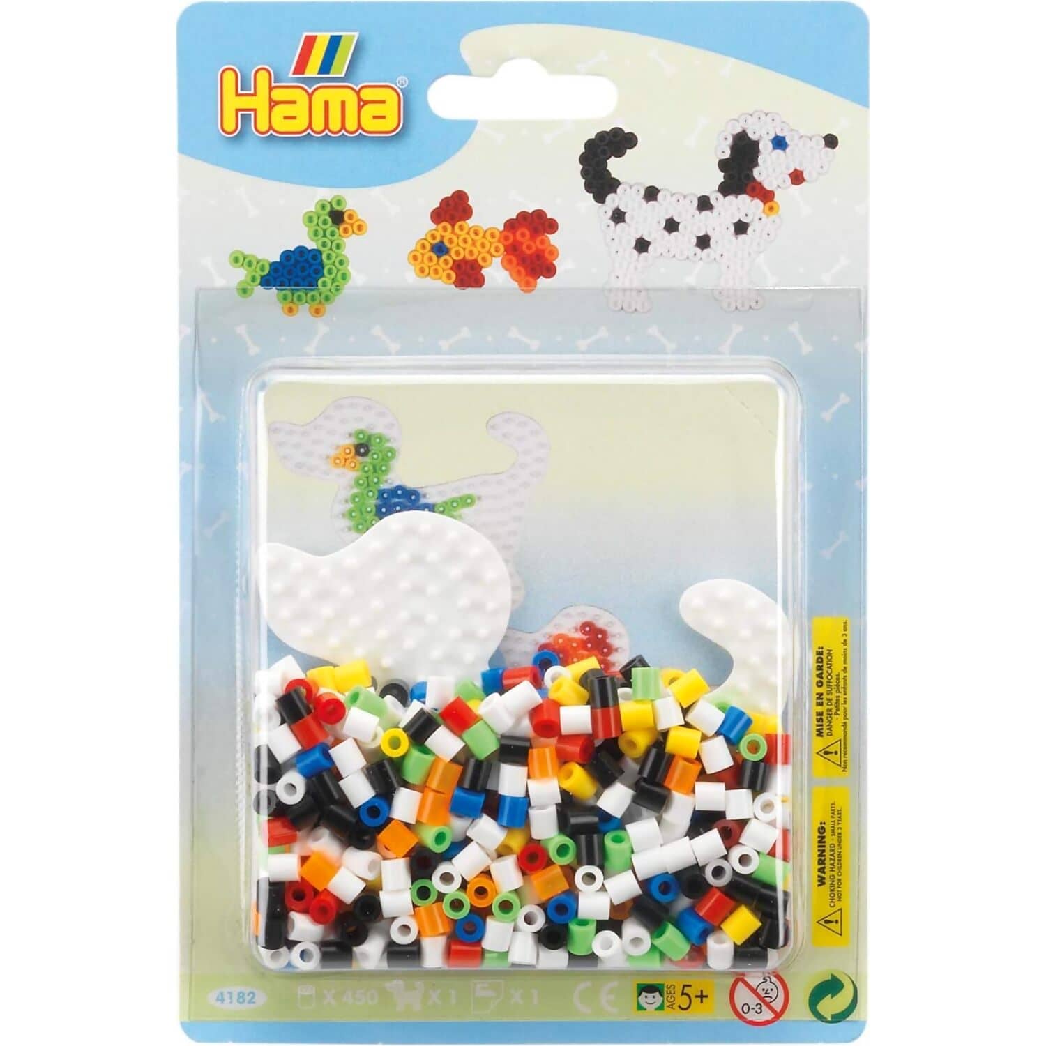 Hama - Hama Beads Small Blister Pack White Dog 450 Beads