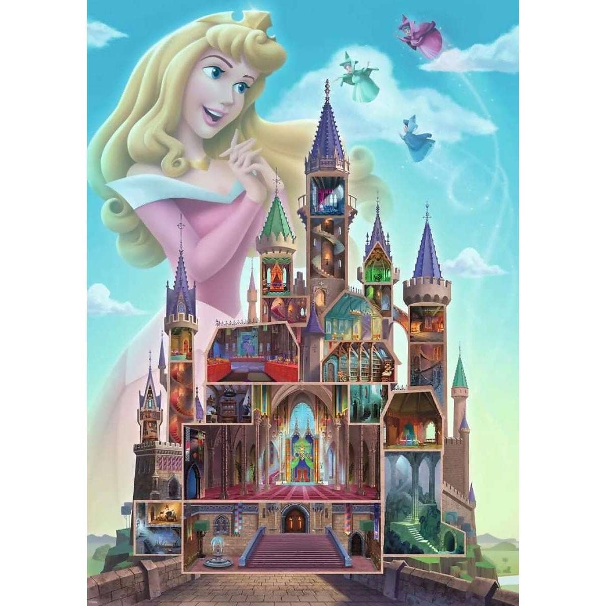 Ravensburger - Disney Castles Aurora Jigsaw Puzzle 1000 Pieces - Image 3