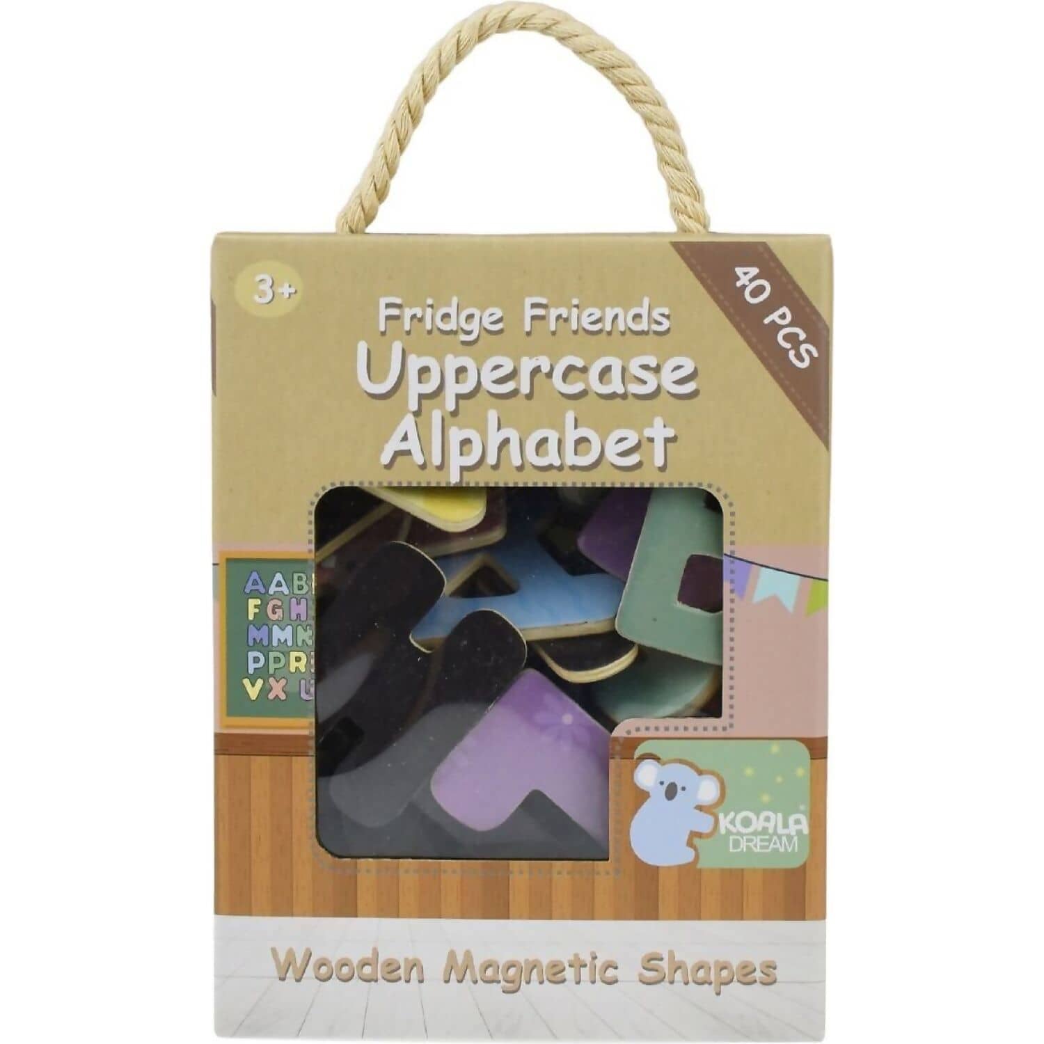 Koala Dream - Fridge Friends Wooden Magnetic Alphabet Uppercase 40pce - Image 2