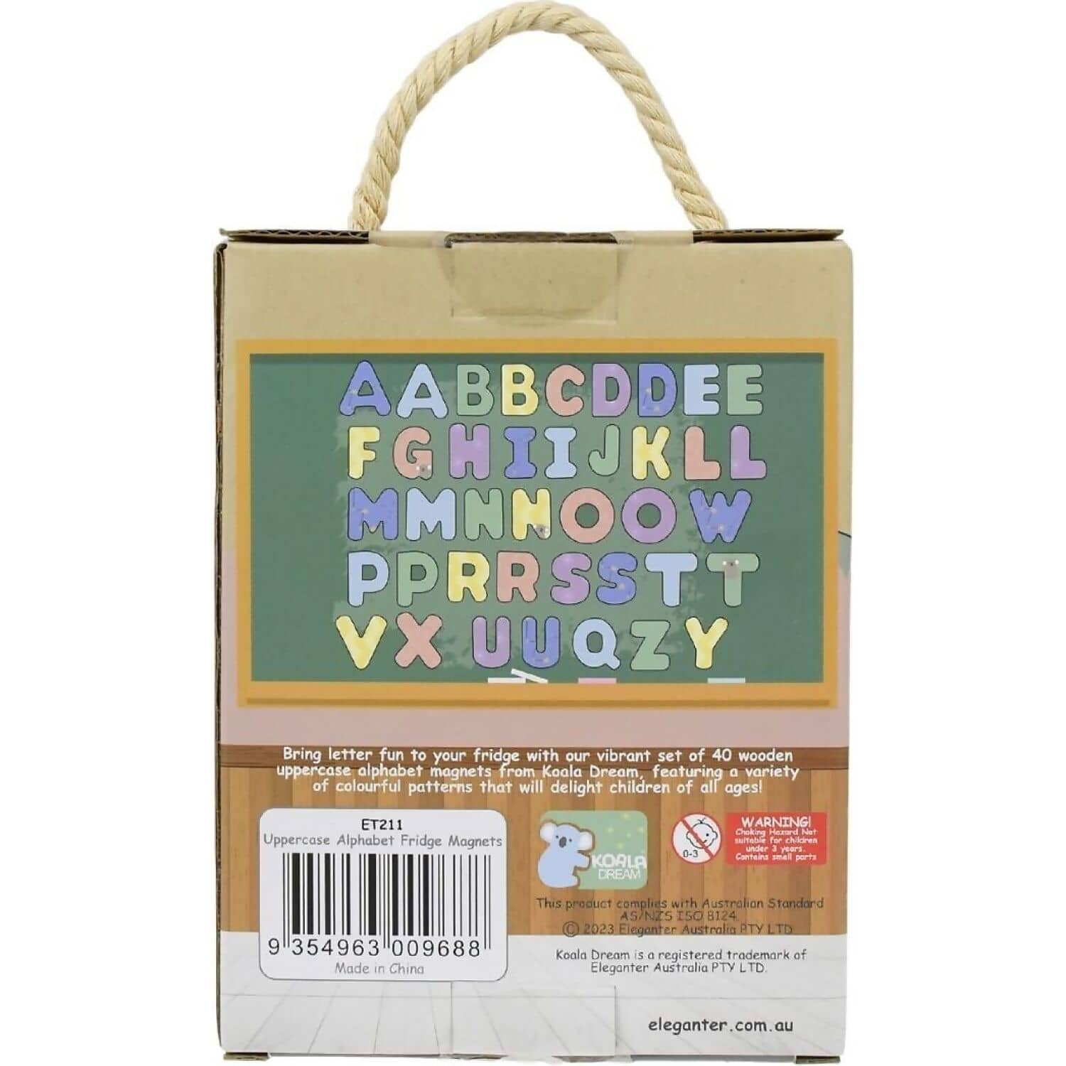 Koala Dream - Fridge Friends Wooden Magnetic Alphabet Uppercase 40pce - Image 6