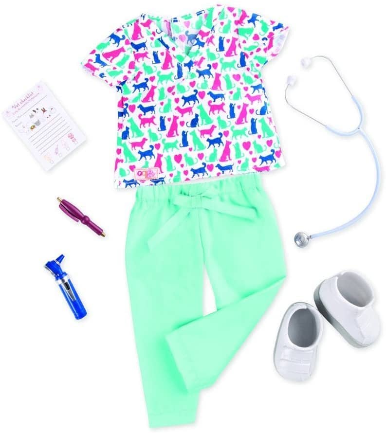 Our Generation Healthy Paws Vet Uniform And Accessories For 46cm Dolls