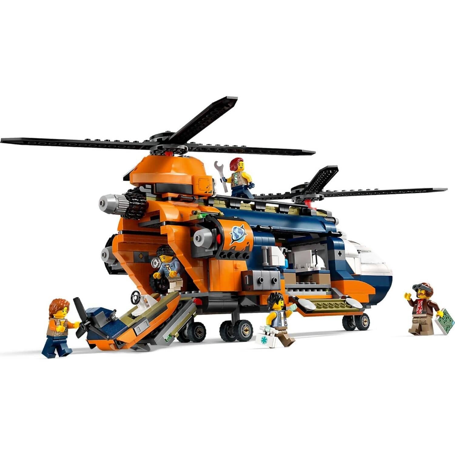 LEGO 60437 Jungle Explorer Helicopter at Base Camp - City - Image 3