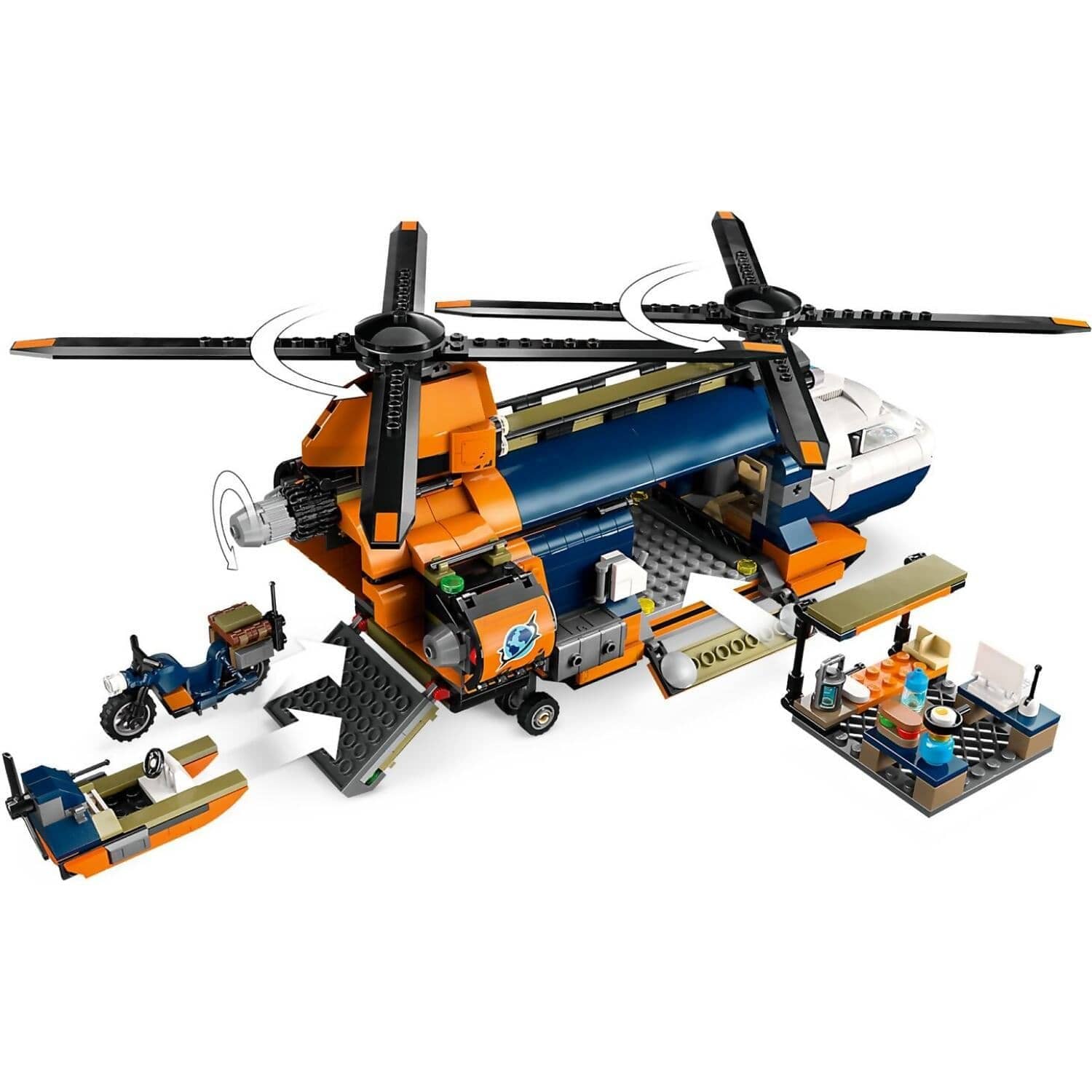 LEGO 60437 Jungle Explorer Helicopter at Base Camp - City - Image 4