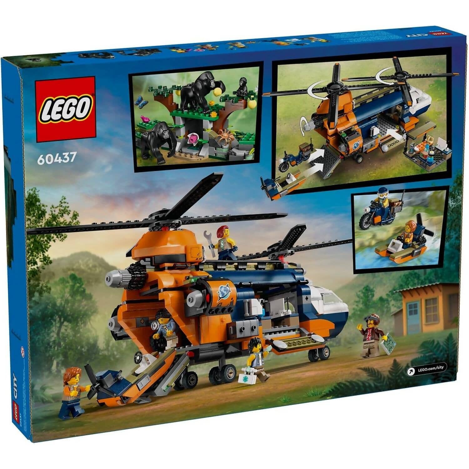 LEGO 60437 Jungle Explorer Helicopter at Base Camp - City - Image 8