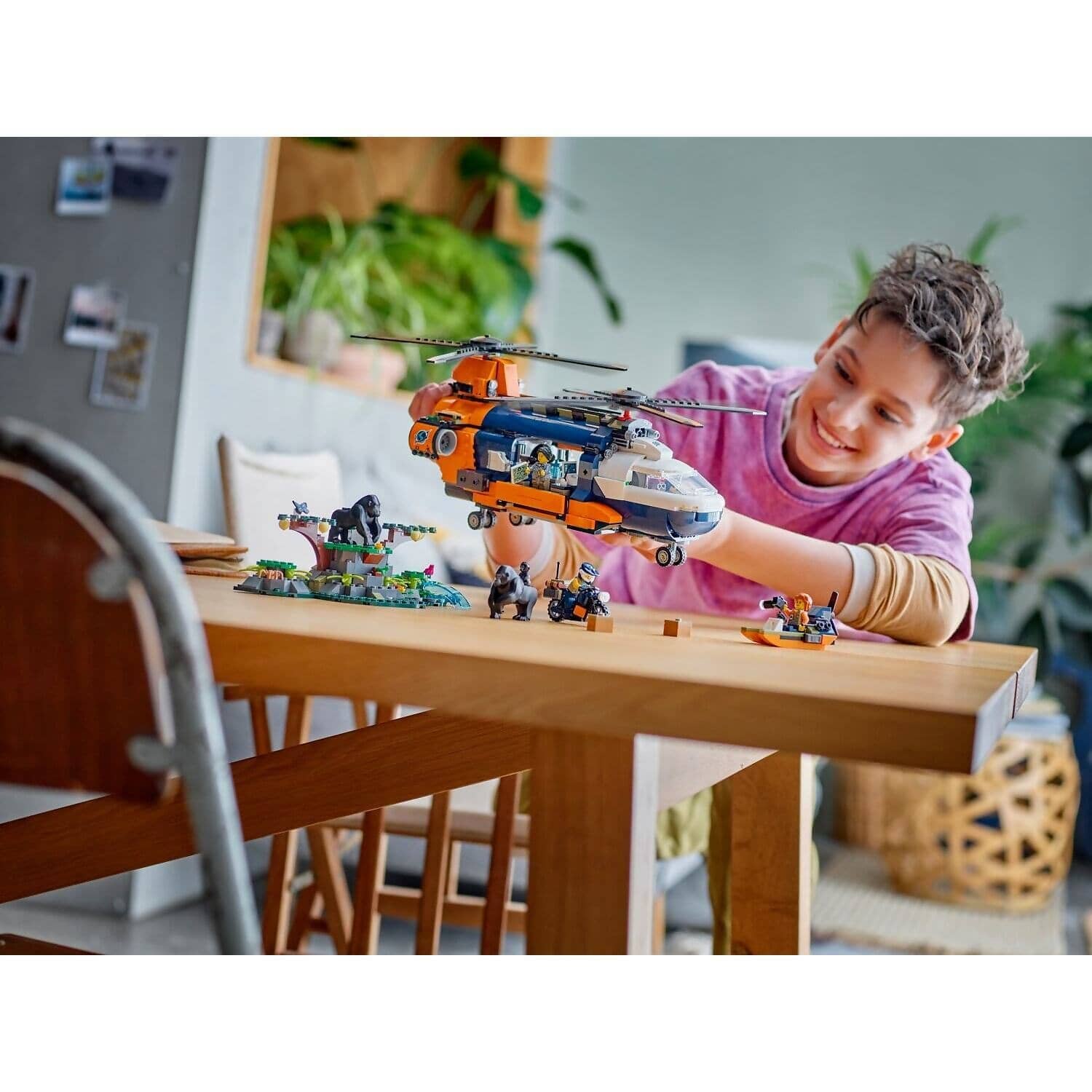 LEGO 60437 Jungle Explorer Helicopter at Base Camp - City - Image 9