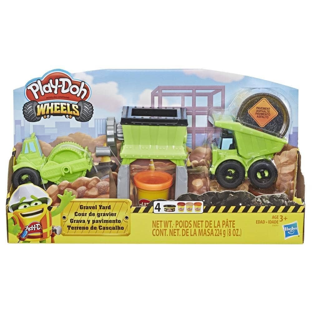 Play-doh - Wheels Gravel Yard Construction Toy With Non-toxic Pavement Buildin Compound Plus 3 Additional Colors Hasbro - Image 2