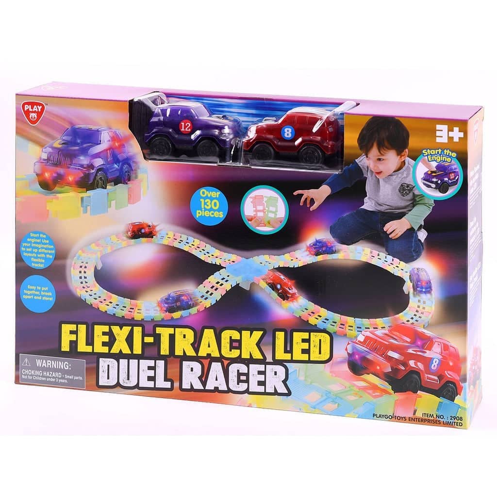 Flexi-track Led Duel Racer 130 Pieces Playgo Toys Ent. Ltd.