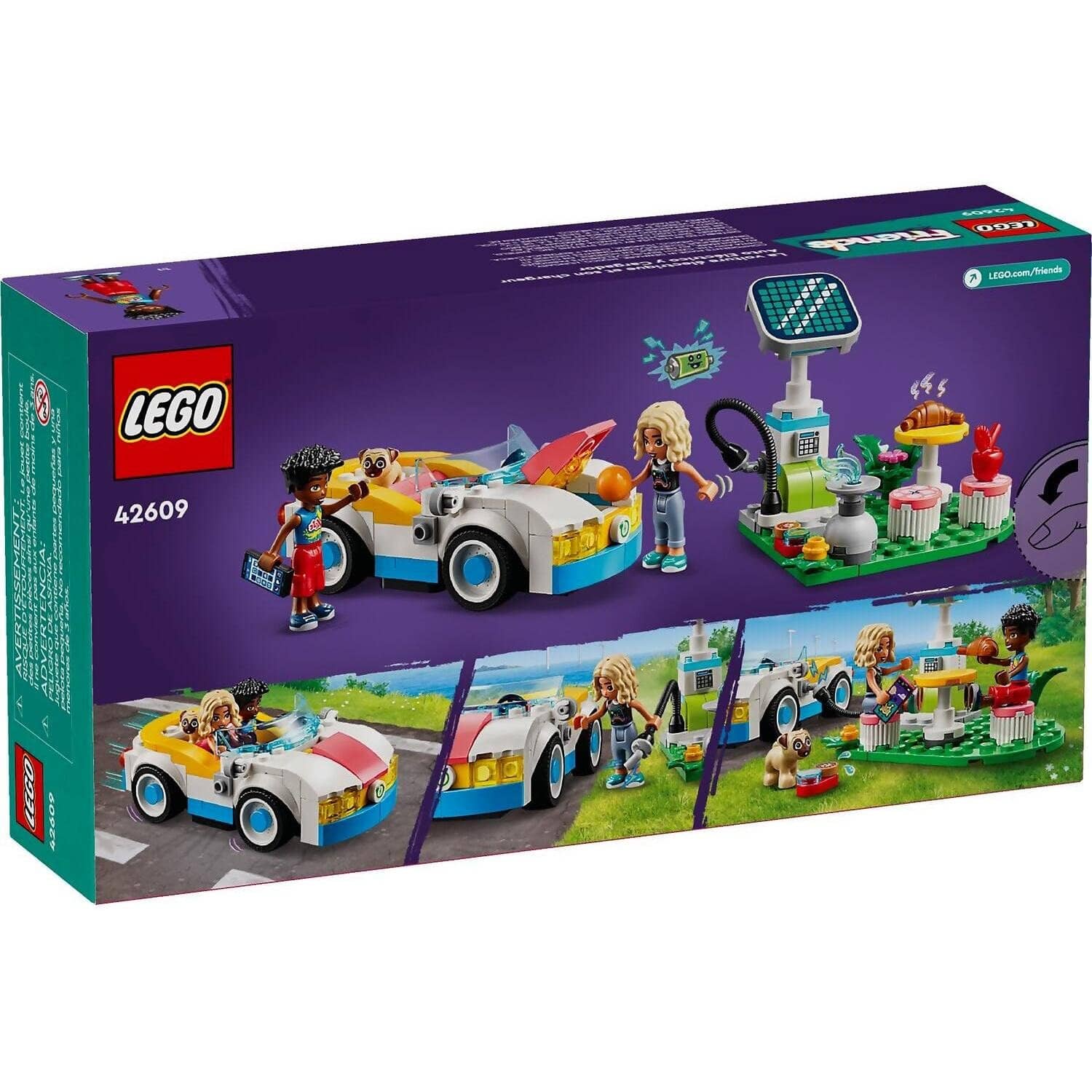 LEGO 42609 Electric Car and Charger - Friends - Image 6