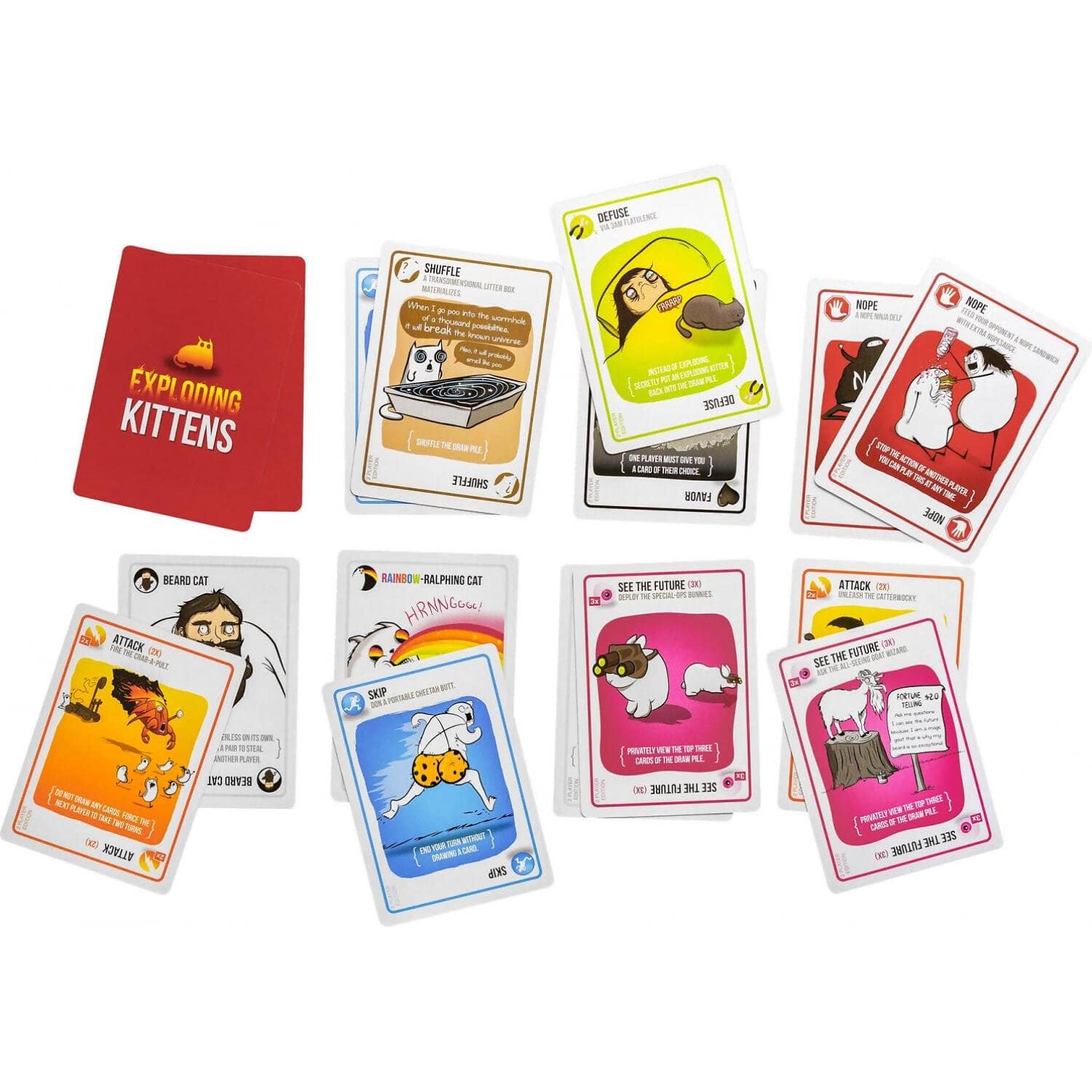 Exploding Kittens 2 Player Edition Card Game - Image 4
