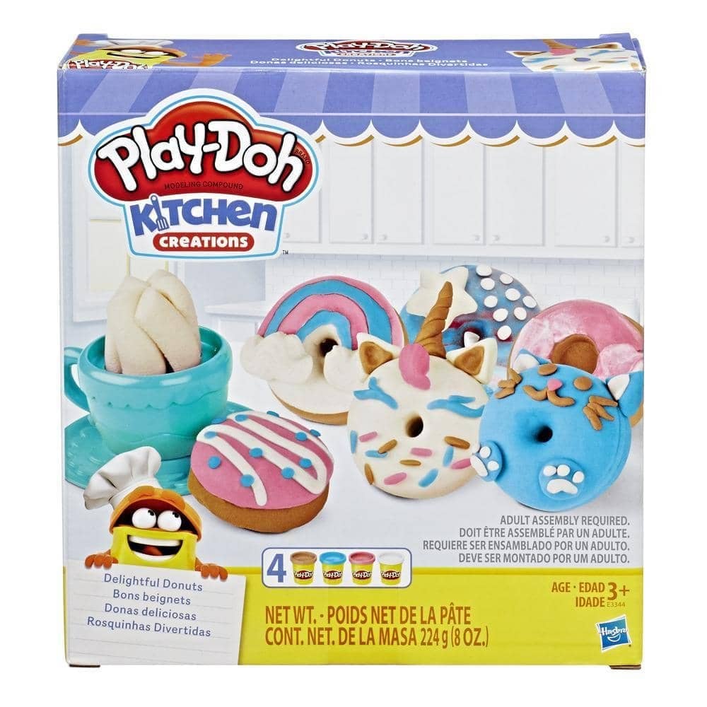 Play-doh - Kitchen Creations Delightful Donuts Set With 4 Colors Hasbro - Image 2