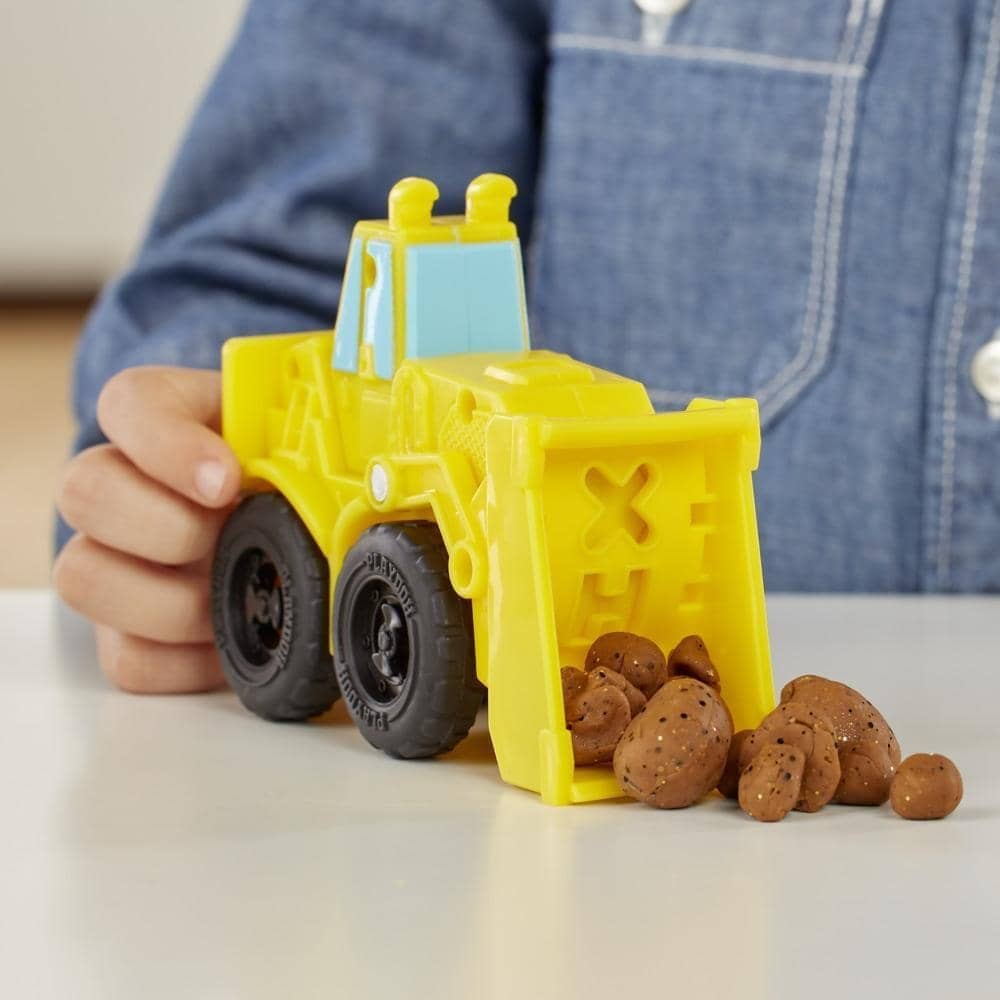 Play-doh - Wheels Excavator And Loader Toy Construction Trucks With Non-toxic Play-doh - Sand Buildin Compound Plus 2 Additional Colors Hasbro - Image 5