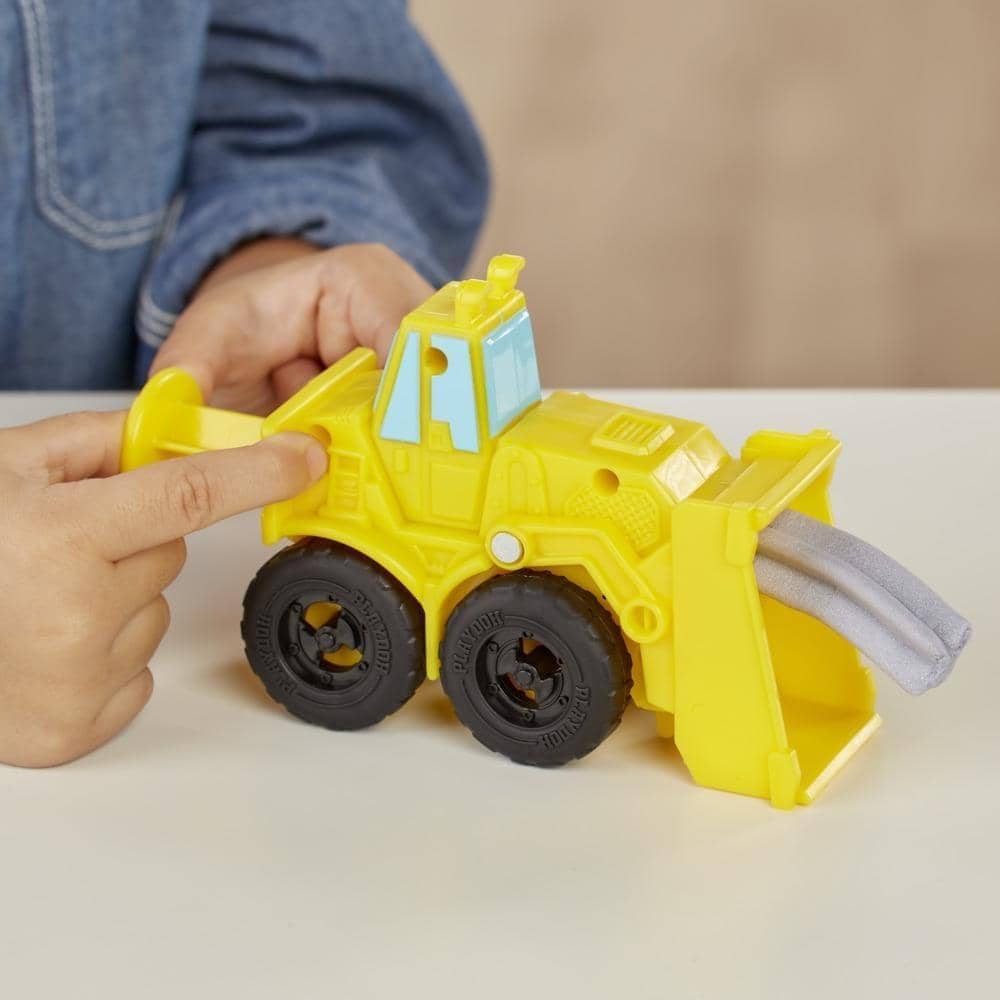 Play-doh - Wheels Excavator And Loader Toy Construction Trucks With Non-toxic Play-doh - Sand Buildin Compound Plus 2 Additional Colors Hasbro - Image 6