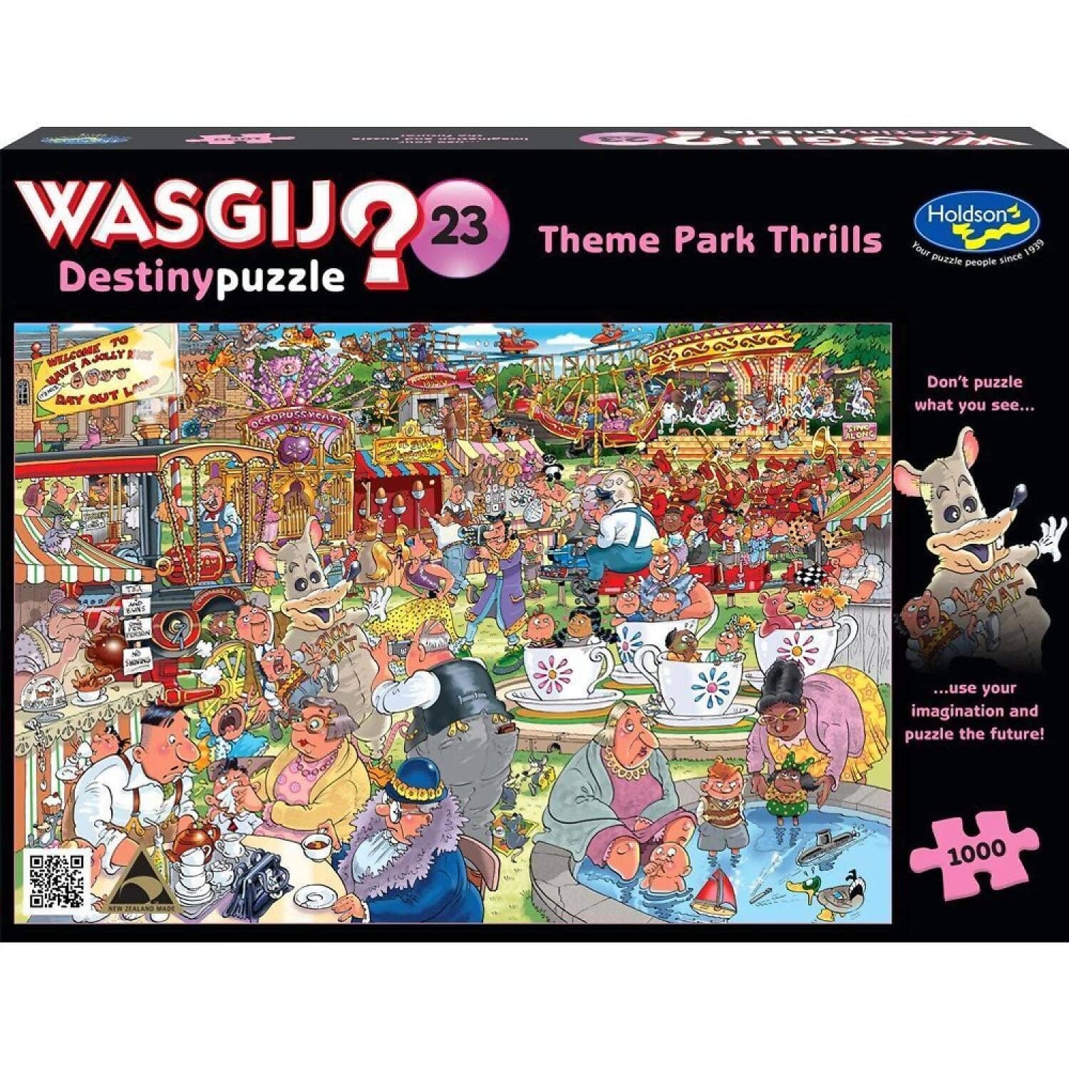 Wasgij - Destiny 23 -Theme Park Thrills - Holdson Jigsaw Puzzle 1000 Pieces - Image 2