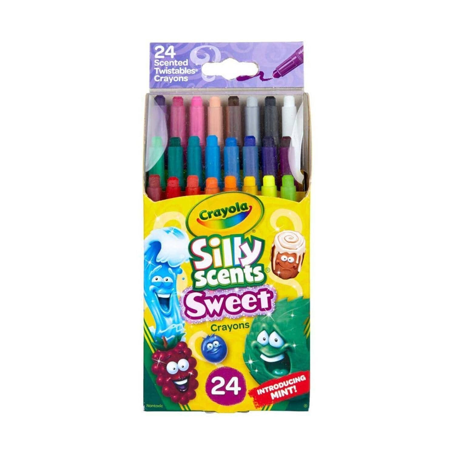 Crayola - Silly Scents Mini Twistables Scented Crayons 24 Count
