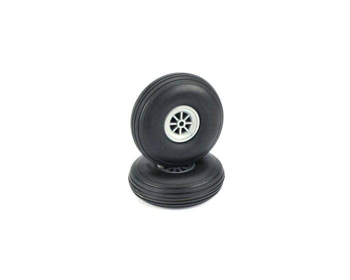DUBRO 300T 3" DIA TREADED WHEELS (1 PAIR PER SHEET)  DB300T