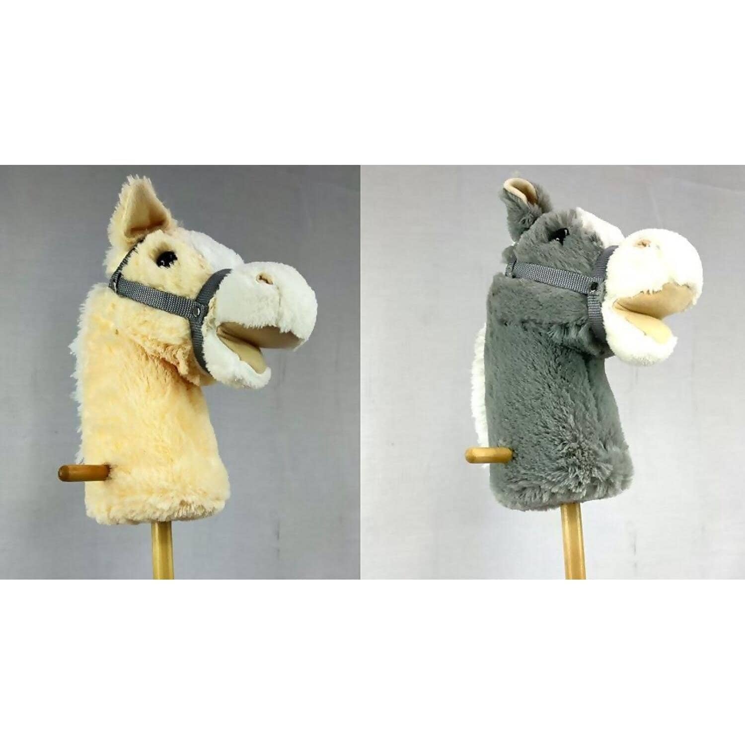 Rp Dean - Cream Or Grey Hobby Horse With Wheels (assorted Colors Chosen At Random)