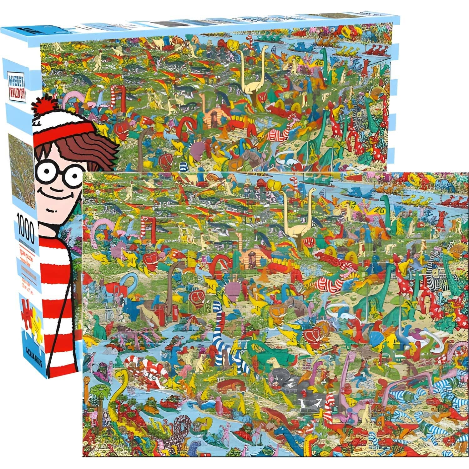 Aquarius - Where's Waldo Dinosaurs Jigsaw Puzzle 1000 Pieces