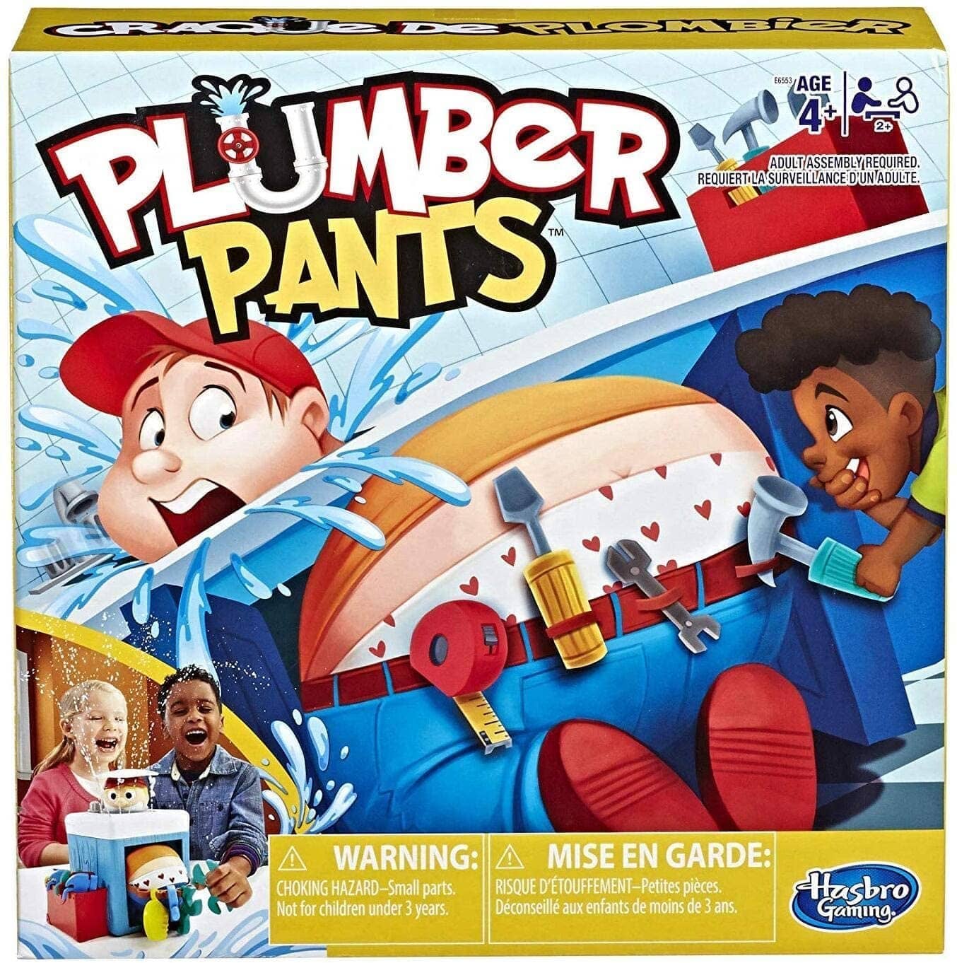 Hasbro Gaming - Plumber Pants Game For Kids Ages 4 & Up Hasbro