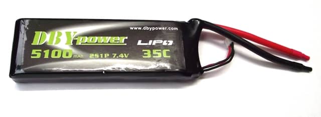 DBY 5100MAH 2S 35C LIPO