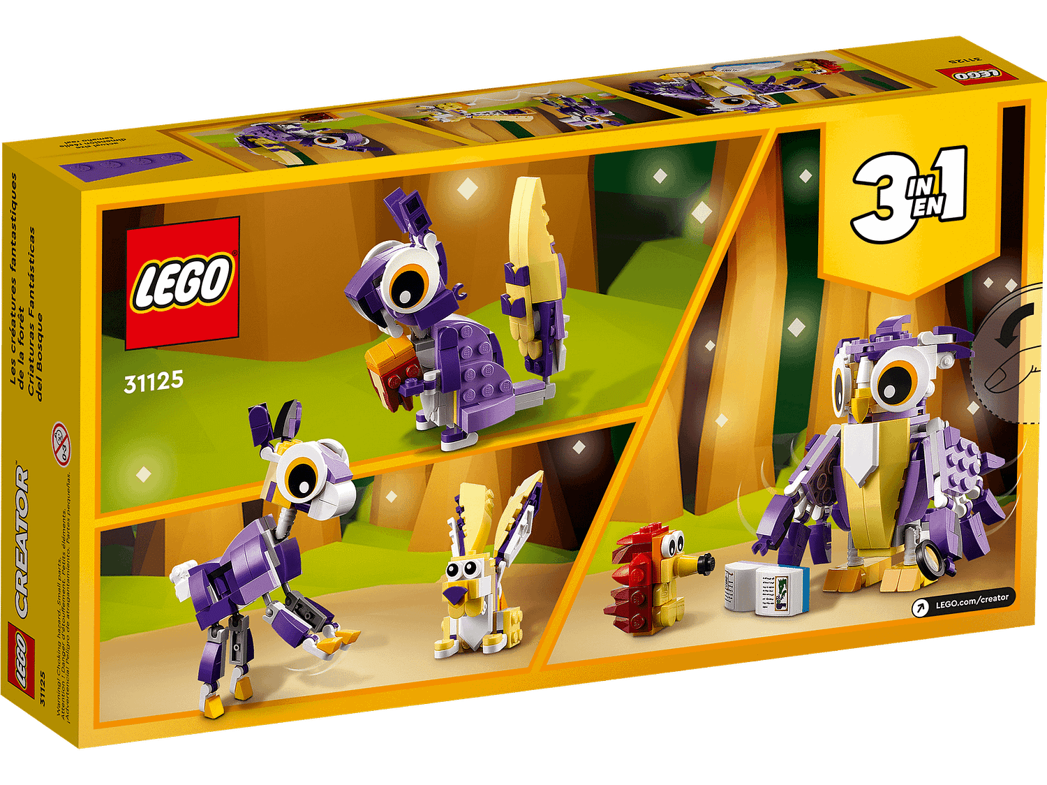 LEGO 31125 Fantasy Forest Creatures - Creator 3-in1 - Image 4