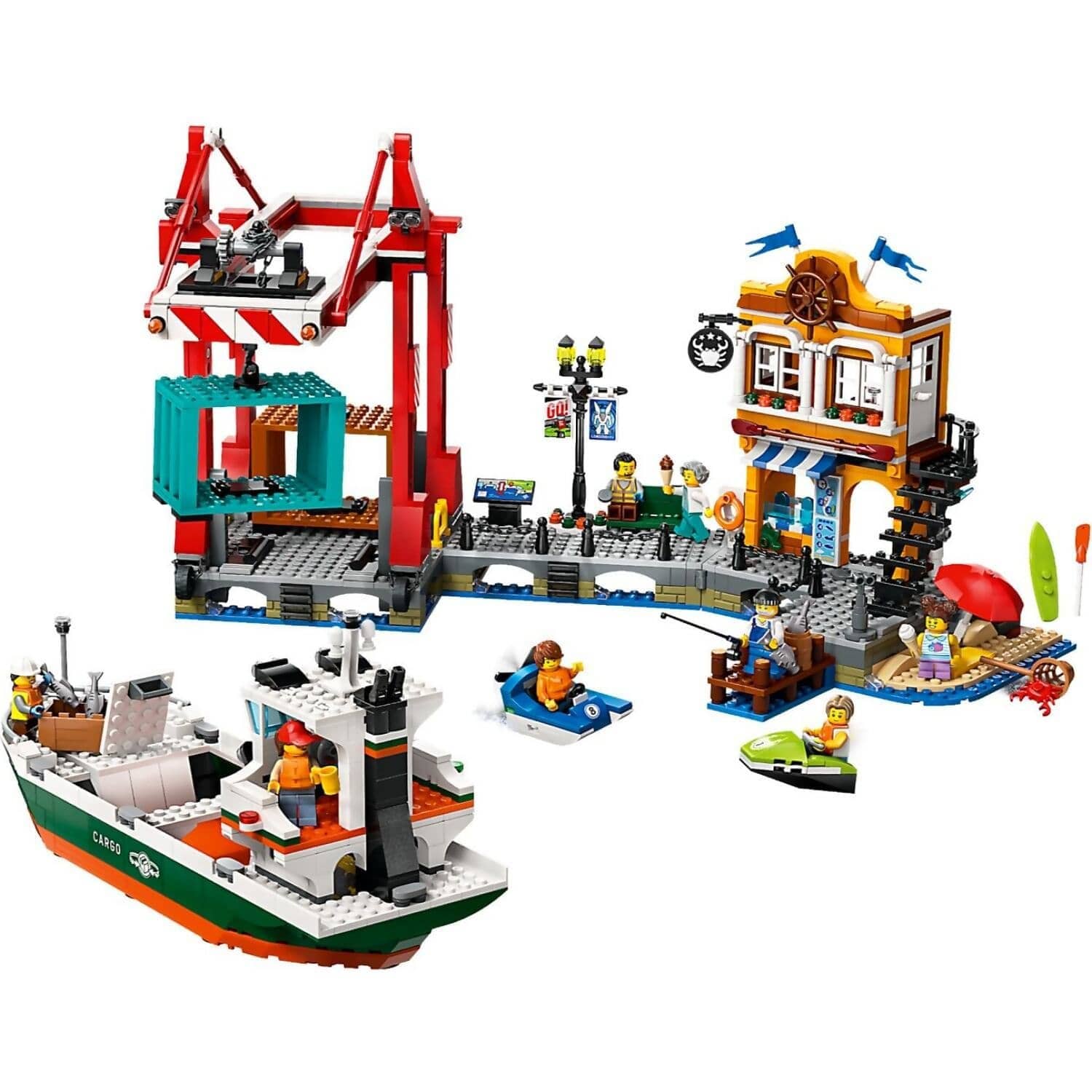 LEGO 60422 Seaside Harbor with Cargo Ship - City - Image 3