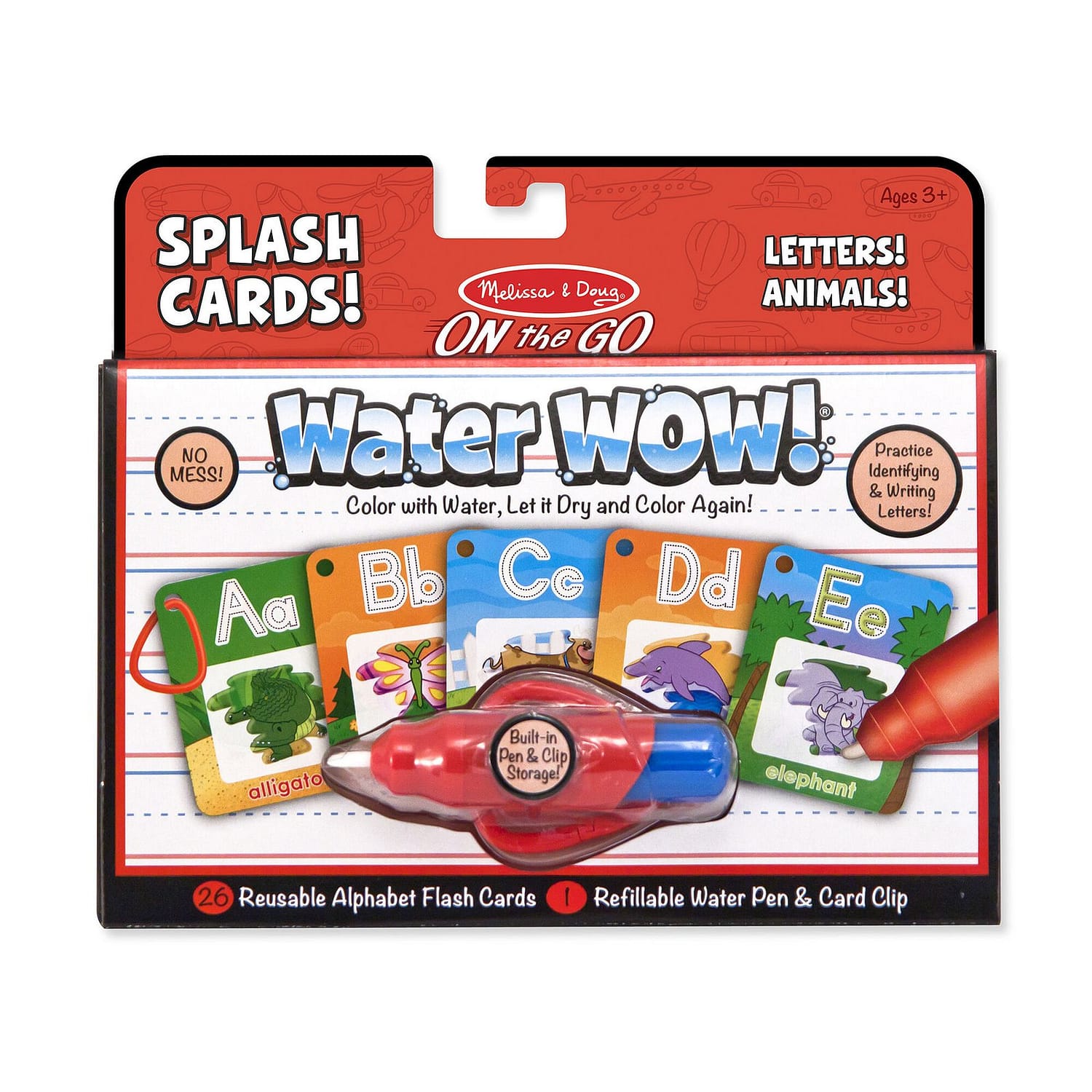 Melissa & Doug - Water Wow! Alphabet Cards - On The Go Travel Activity