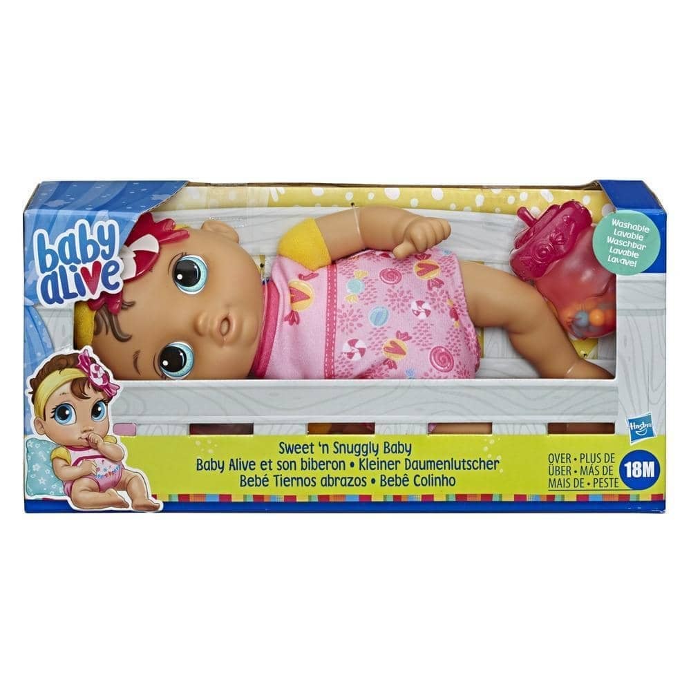 Baby Alive - Sweet N Snuggly Baby Soft-bodied Washable Doll Bottle First Baby Doll Toy For Kids 18 Months Old And Up Hasbro - Image 2