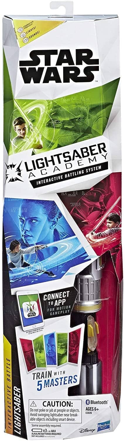 Star Wars Light Saber Academy Interactive Battling System Smart Motion Capture Technology Free App For Gameplay Hasbro