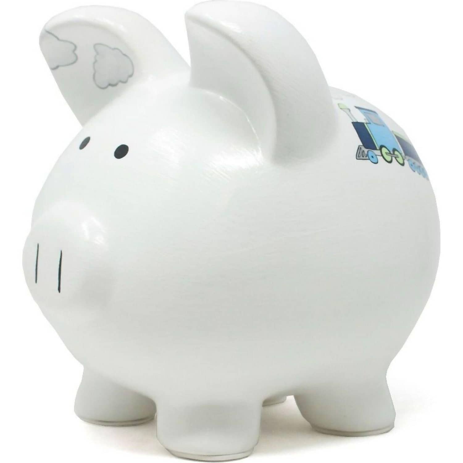 Cotton Candy - Piggybank Ceramic Box Car Train Design