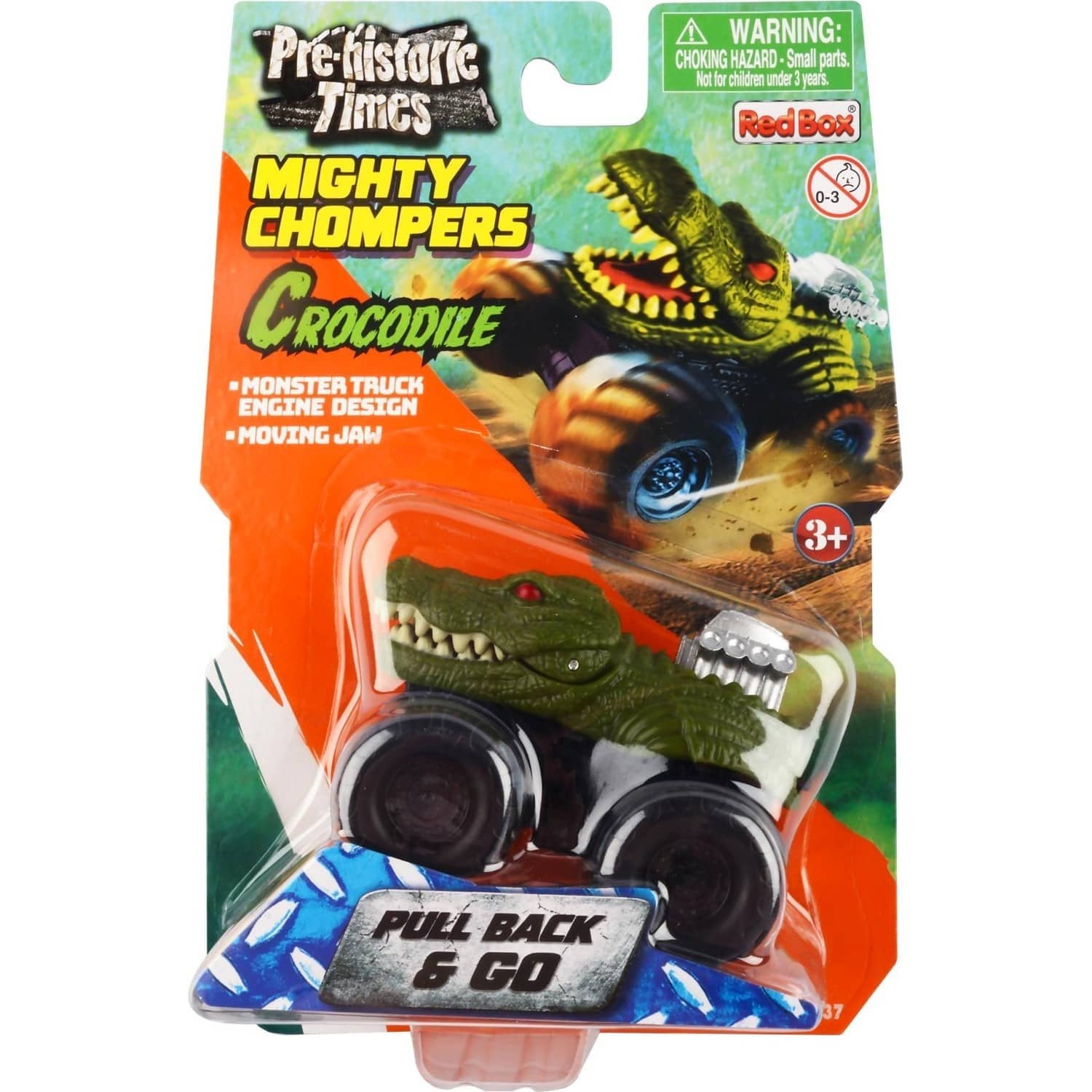 Prehistoric Times - Mighty Chompers Pull Back Monster Truck Crocodile